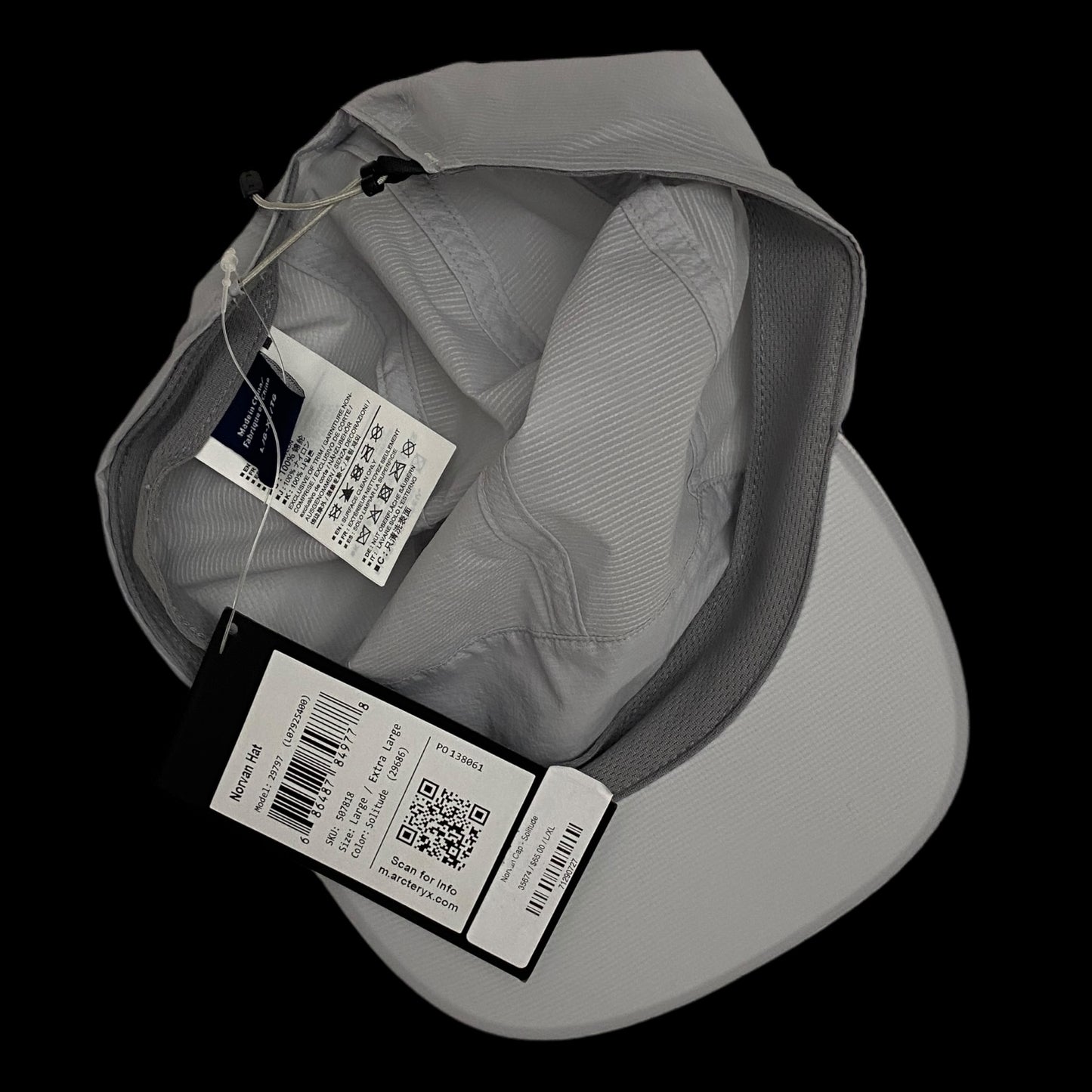 Arc’teryx Norvan Hat Silver (Size L-XL)