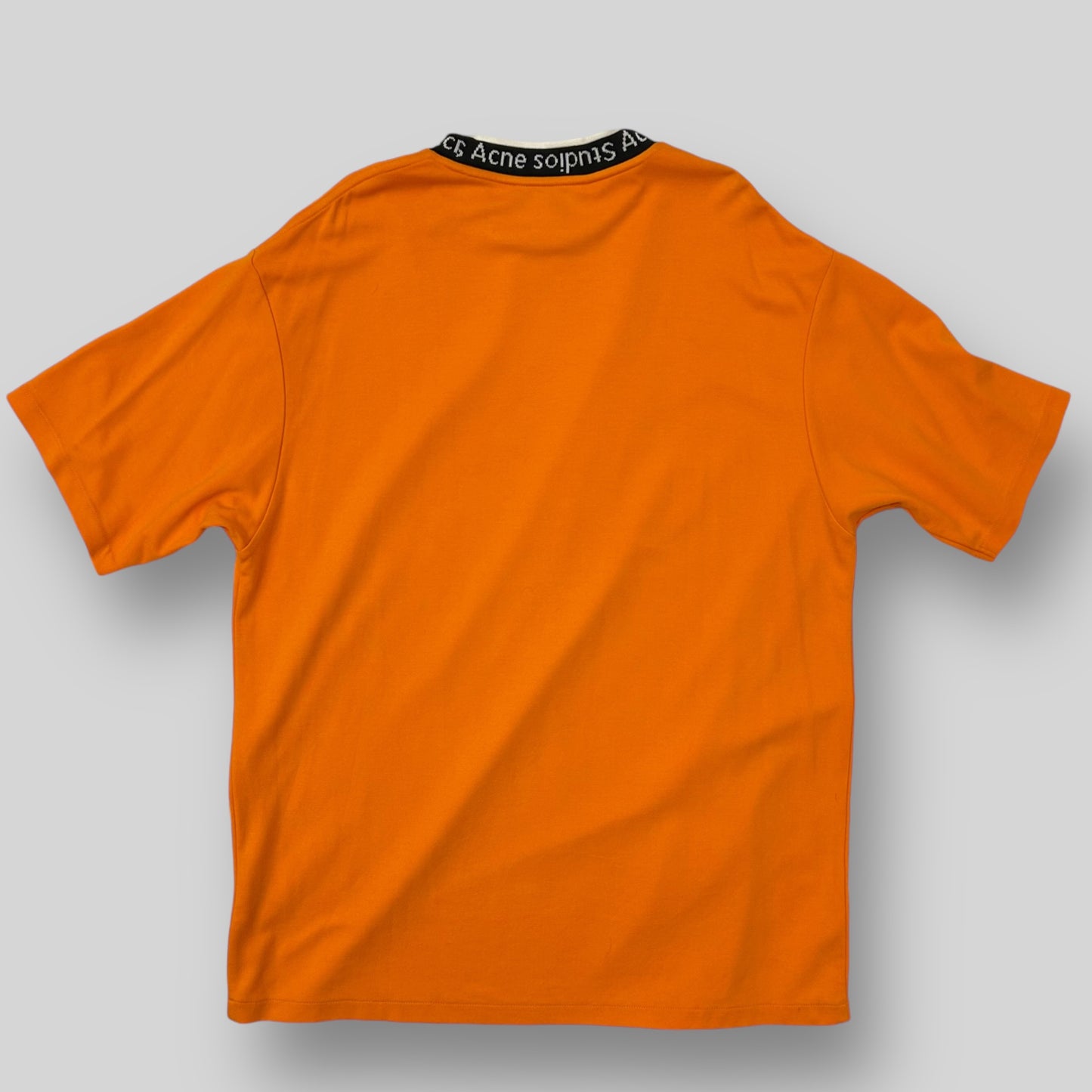 Acne Studios Jacquard Logo T-Shirt Orange (Fits L)