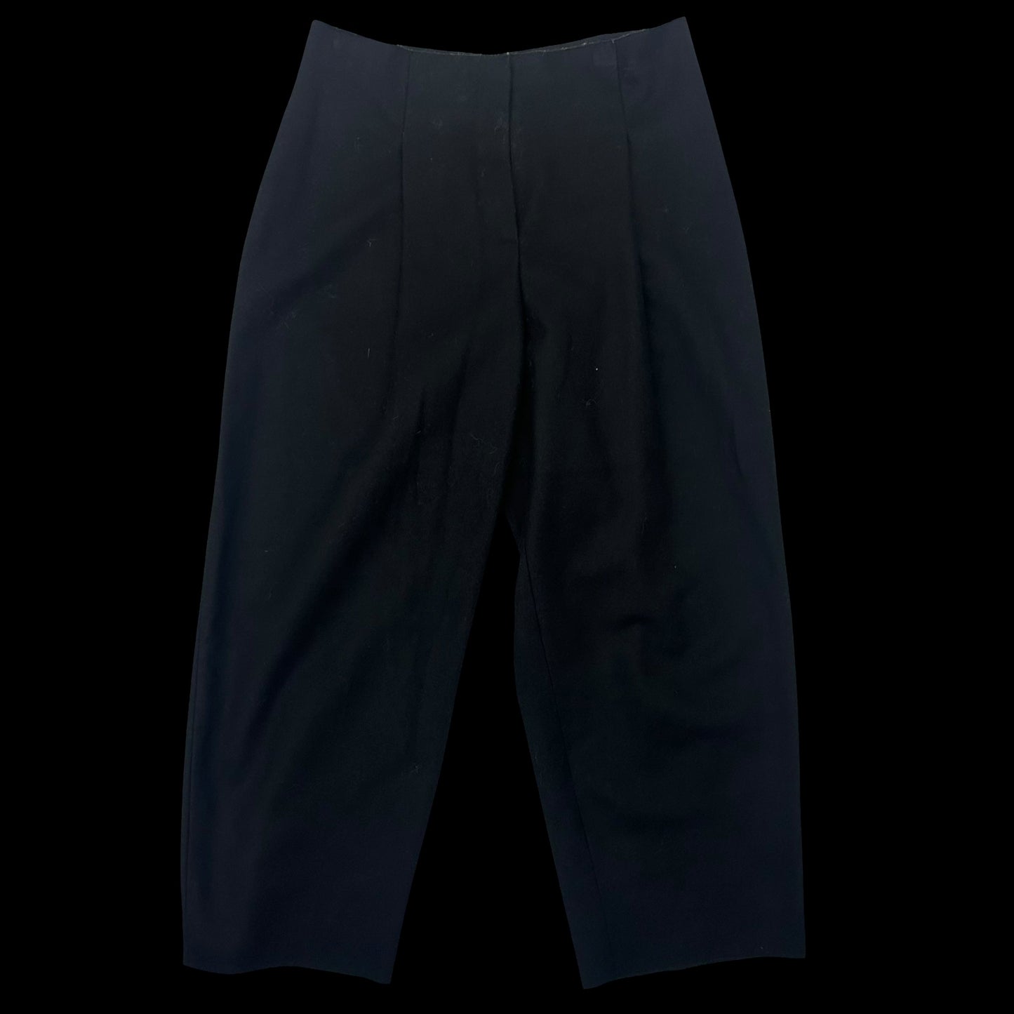 AW15 Acne Studios Murol Raw Front-Pleated Wool Pants Black (fits 29”)