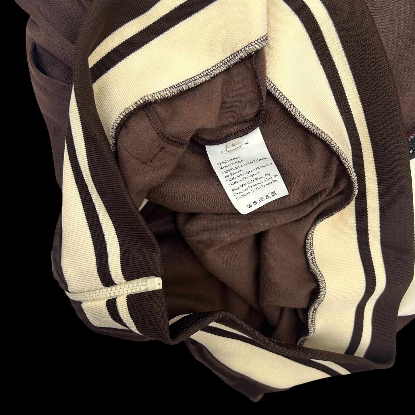 Wales Bonner Kola Track Jacket ‘Brown / Ivory' (Fits M)