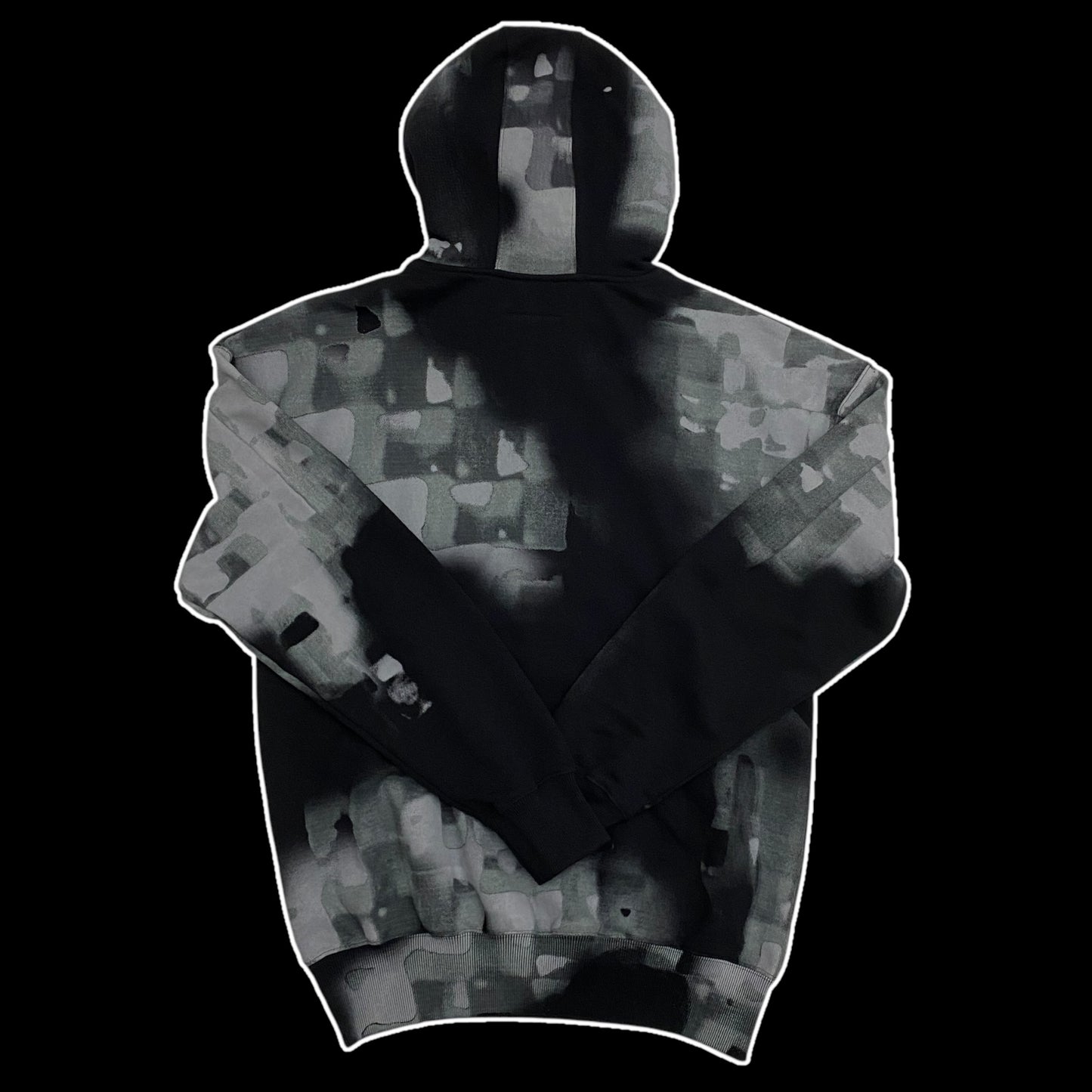 A-COLD-WALL Brush Stroke Hoodie Black/Grey (Fits L-XL)