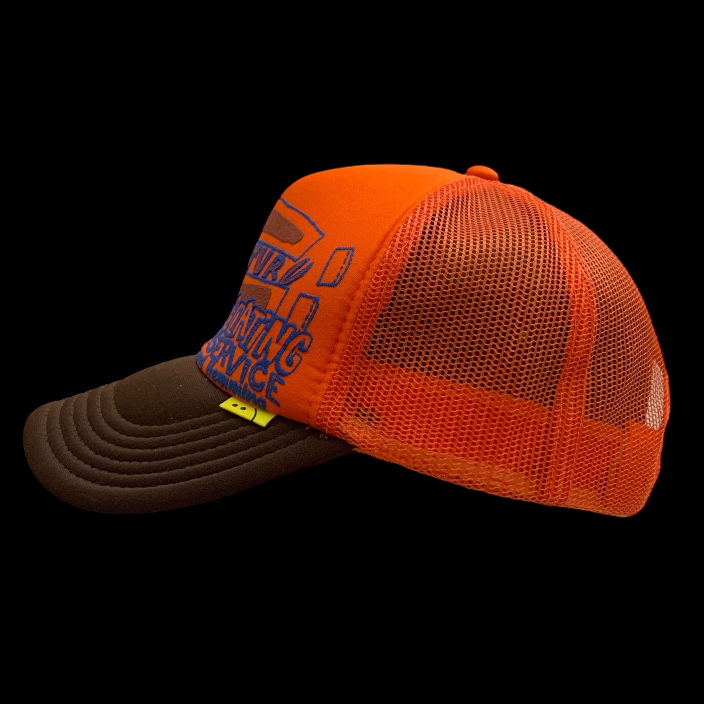 Kapital 'Century Denim Coating Service' Trucker Cap Orange/Brown