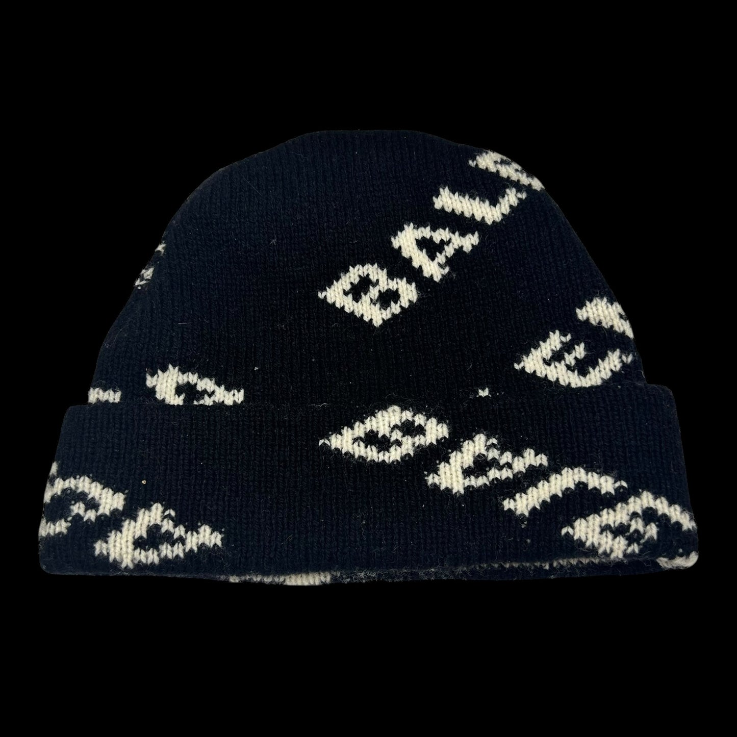 Balenciaga All-Over Logo Beanie