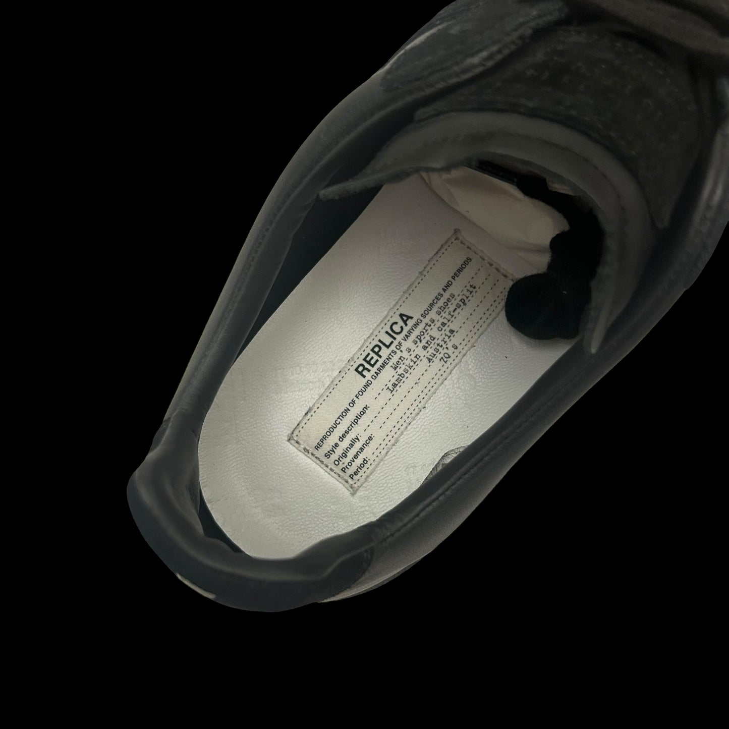 Maison Margiela GAT Replica Trainers Black (US11 / EU44)