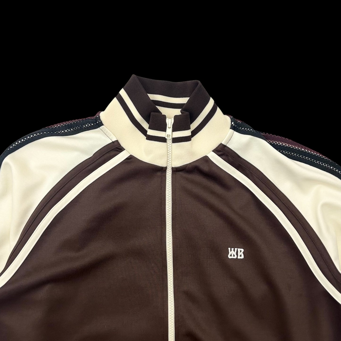 Wales Bonner Kola Track Jacket ‘Brown / Ivory' (Fits M)