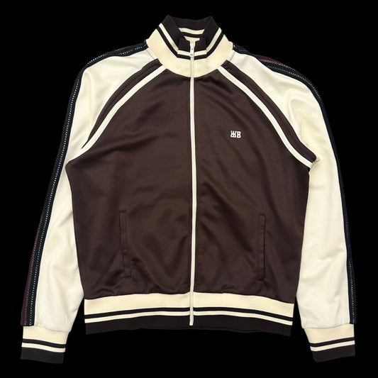 Wales Bonner Kola Track Jacket ‘Brown / Ivory' (Fits M)