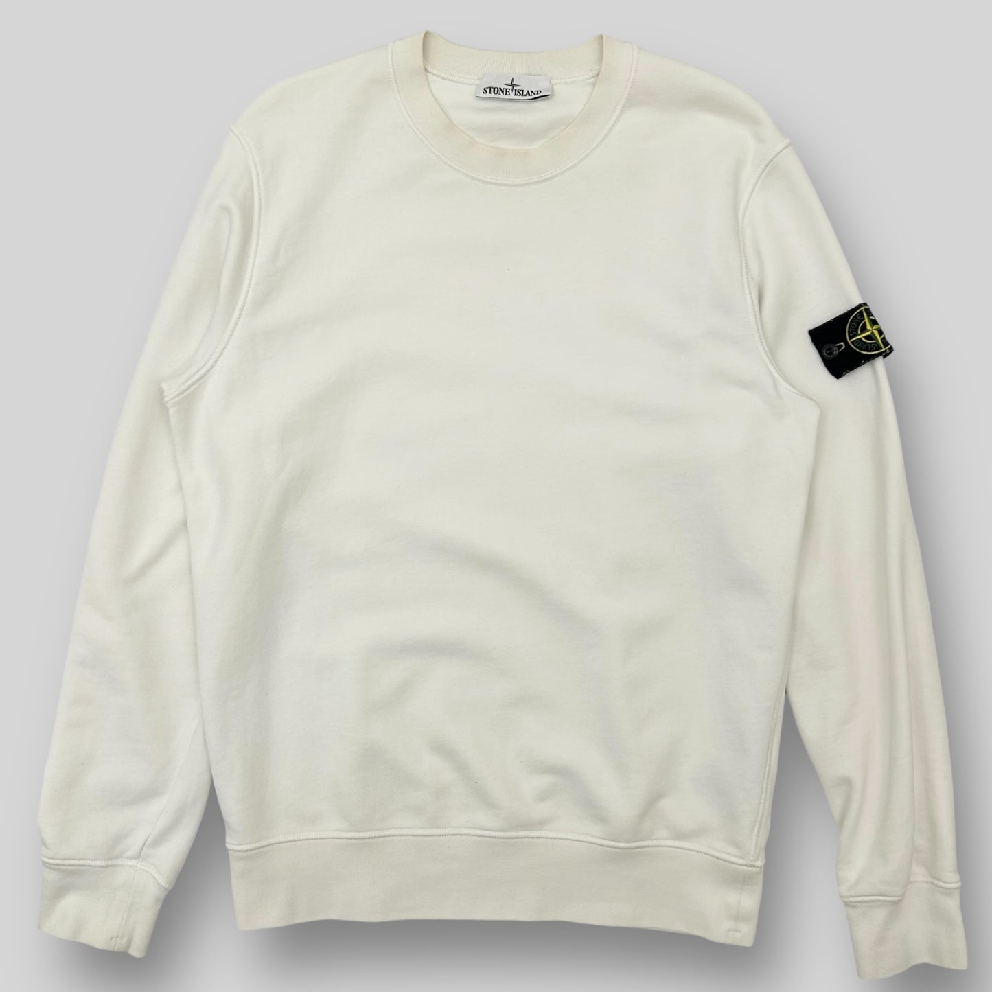 Stone Island Crewneck Sweater White (Fits M/L)