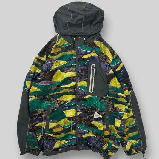 And Wander Printed Vent Hooded Jacket (Fits L/XL)