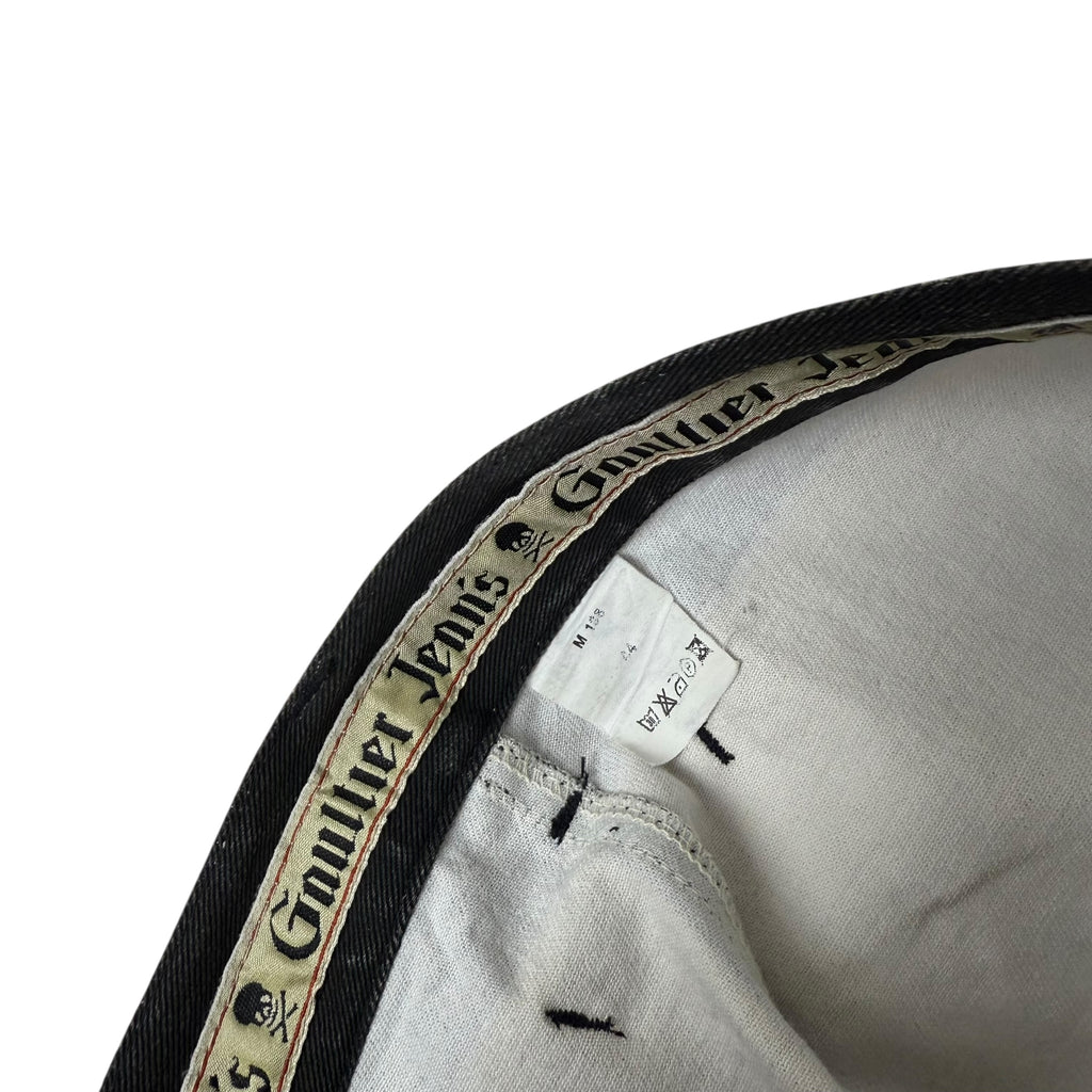 Jean Paul Gaultier SS 1995 Trompe L’oeil Jeans Black/Yellow (Size 44)