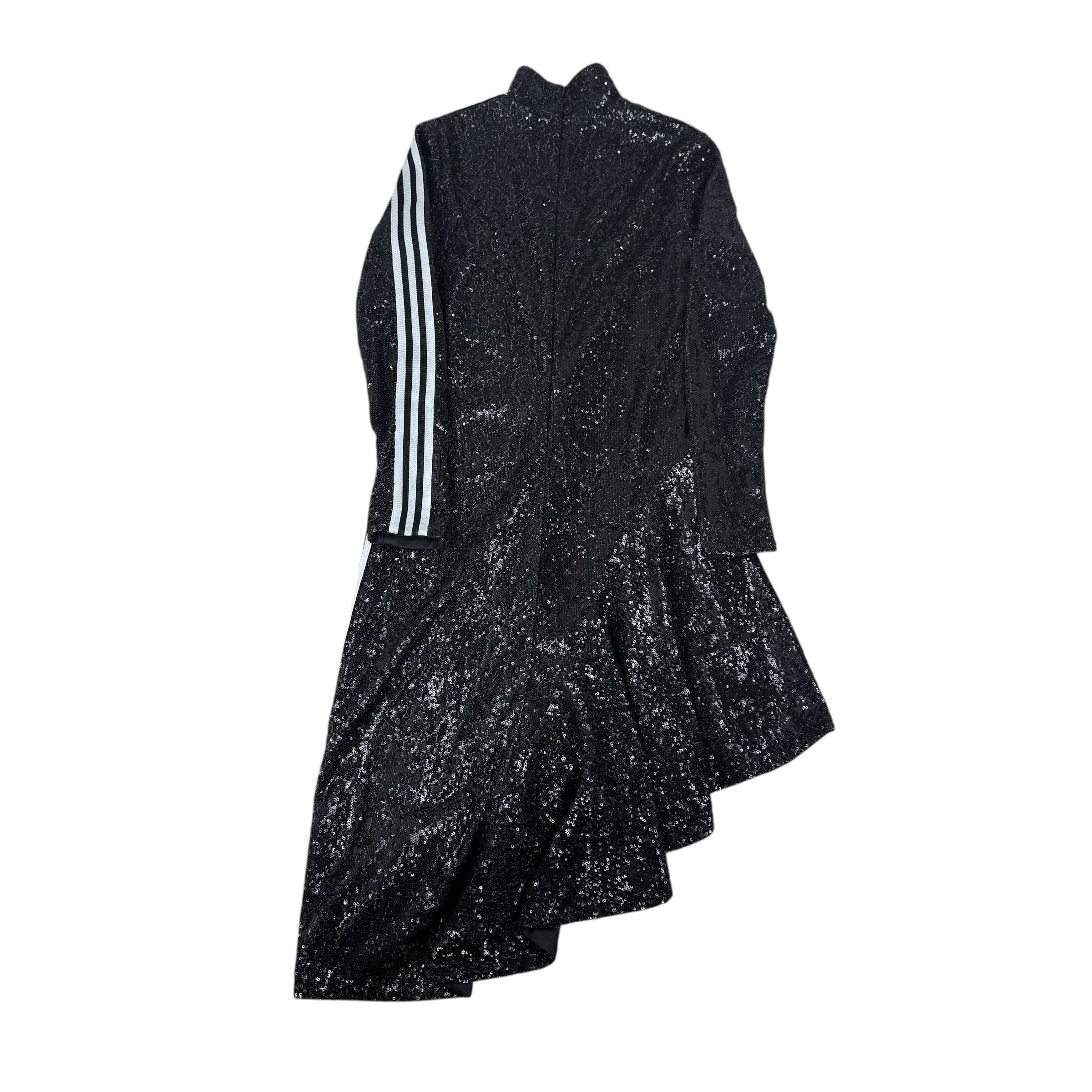 Adidas Blue Version Sequin Asymmetrical Dress Black (Size M Womens)