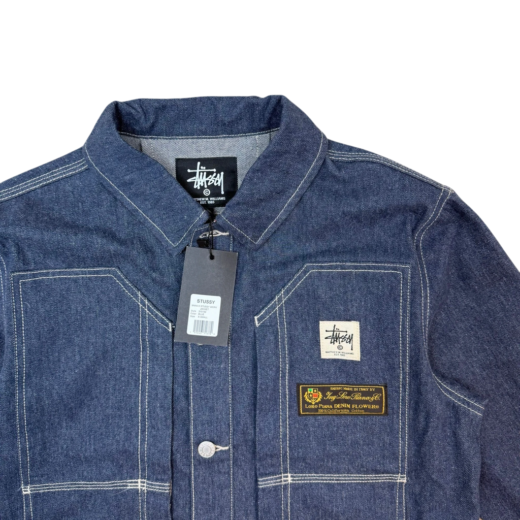Stussy x Loro Piana x 1017 ALYX 9SM Denim Work Jacket (Fits XS-S)