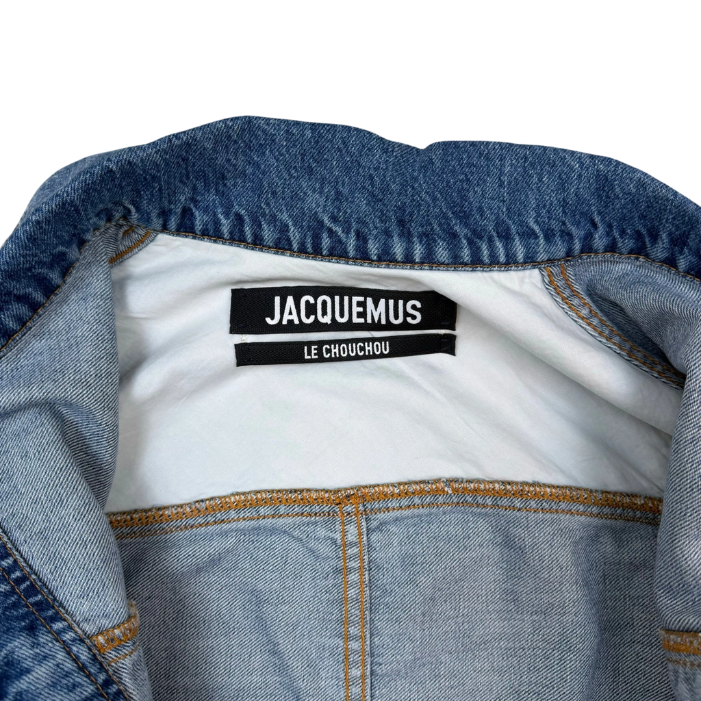 Jacquemus La Chemise De Nîmes Linon Denim Jacket Blue (Size 34)