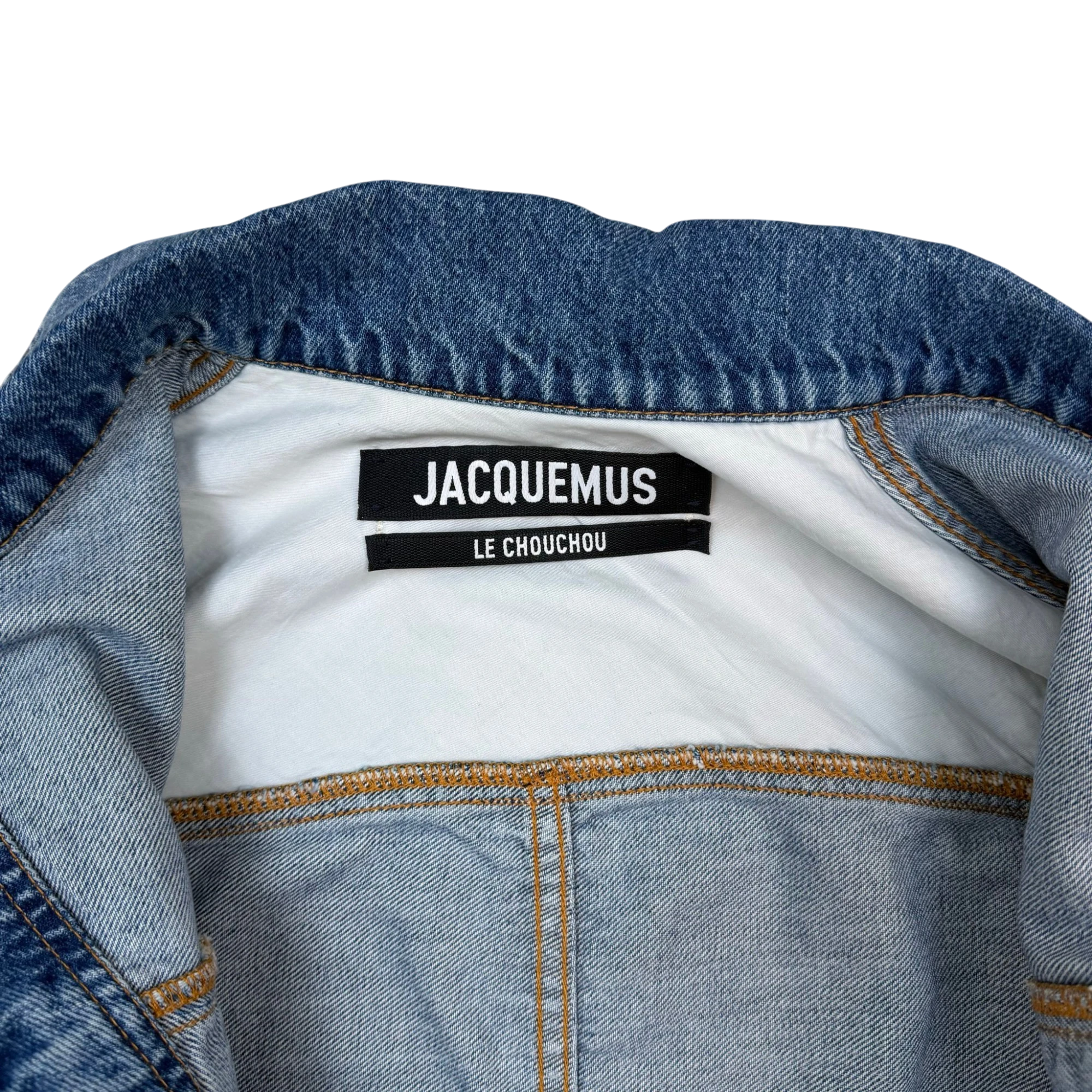 Jacquemus La Chemise De Nîmes Linon Denim Jacket Blue (Size 34)