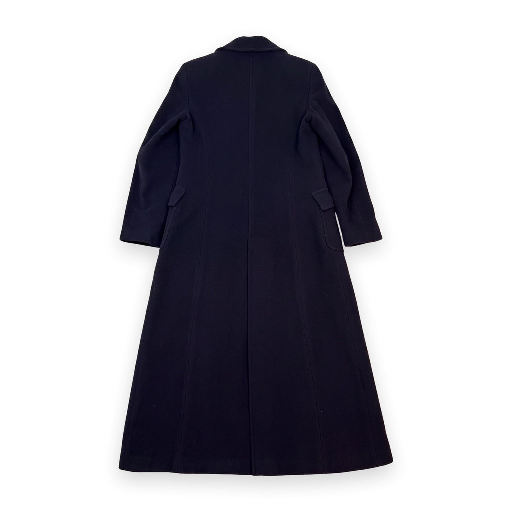Alexander McQueen Cashmere Wool Long Overcoat Navy (Size 40)
