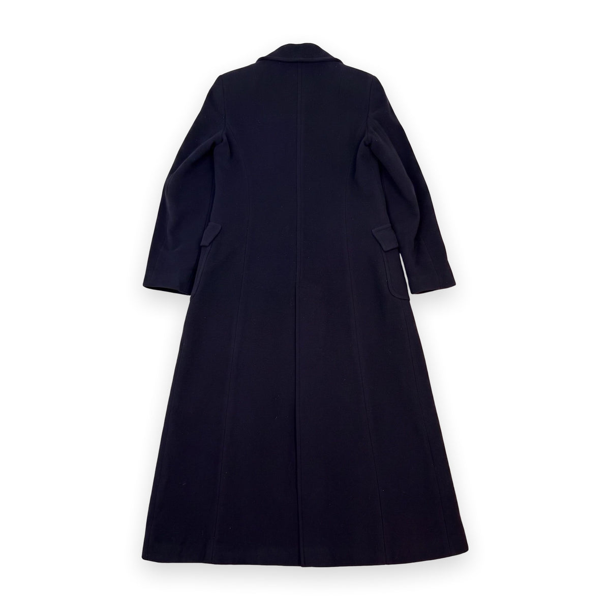 Alexander McQueen Cashmere Wool Long Overcoat Navy (Size 40)