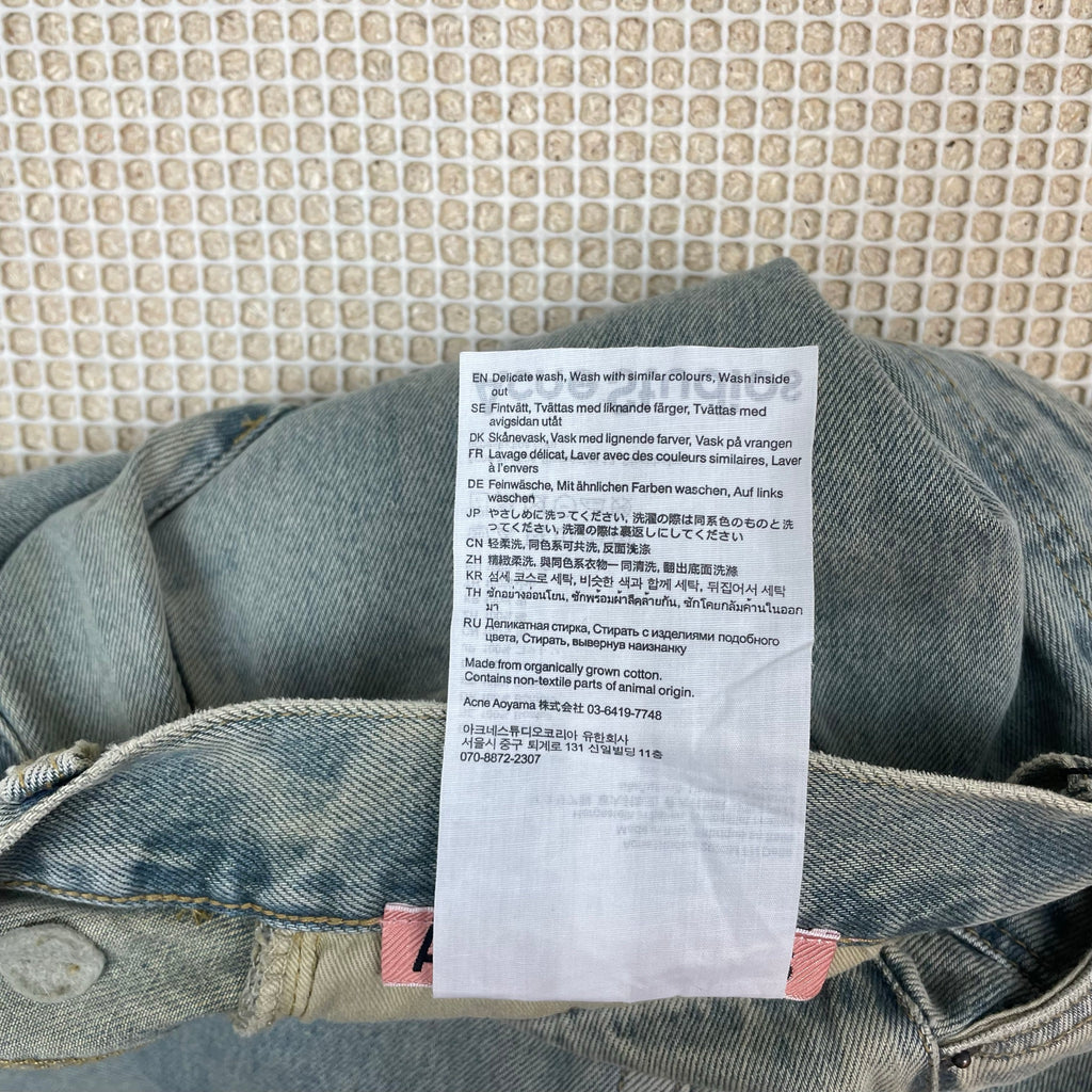 Acne Studios 2023M FN Delta Jeans Light Blue (Size 50)
