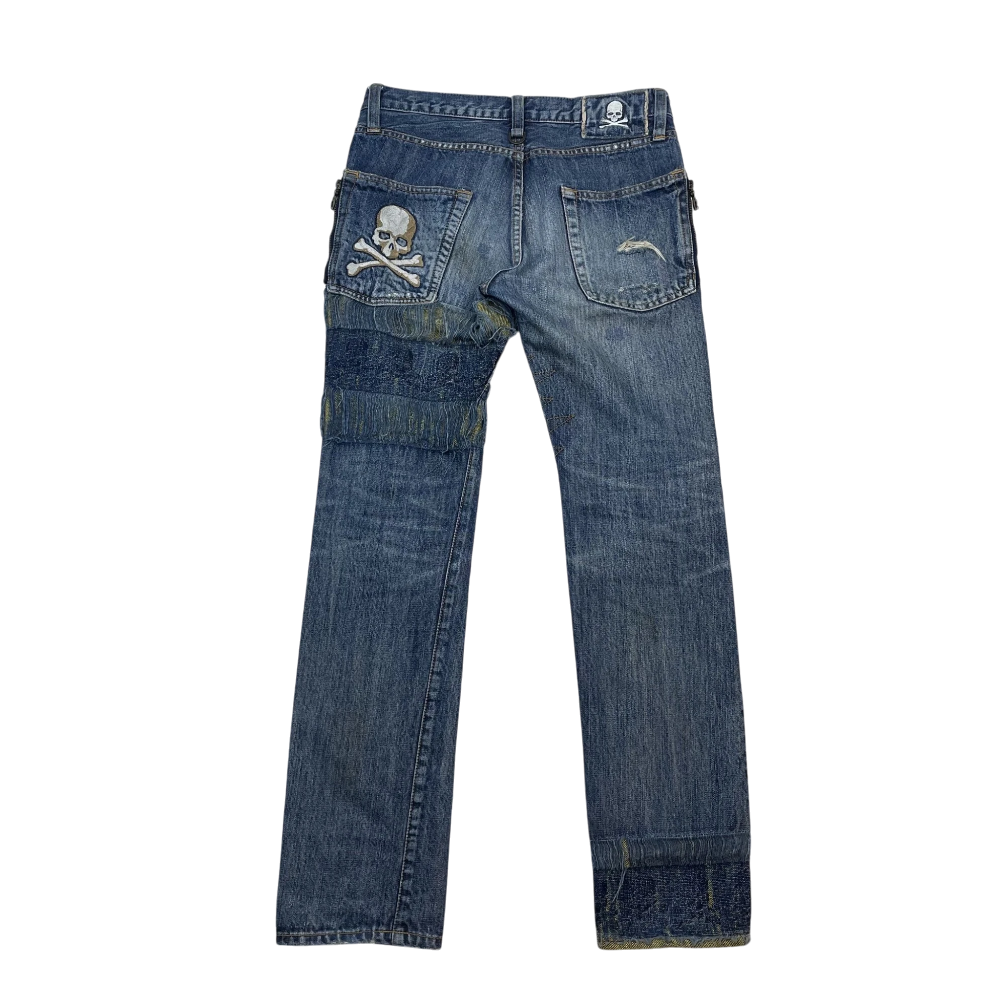 Mastermind MMJ 2009 Ace High Distressed Denim Jeans (Size XS)
