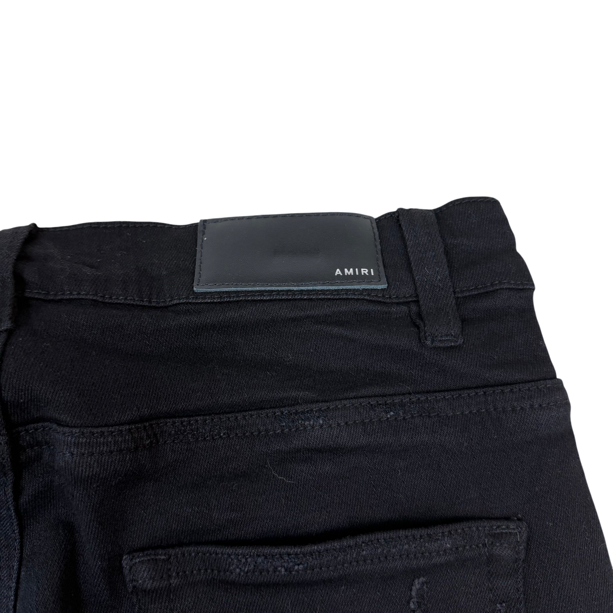 Amiri Snake Patch Distressed Jeans Black (Size 31”)