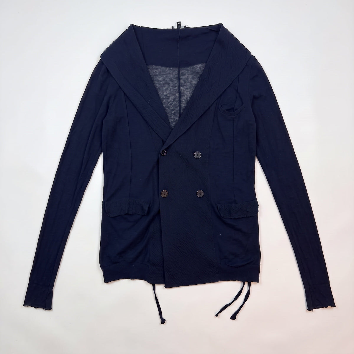 Ann Demeulemeester Double Breasted Cardigan Navy (Size M)