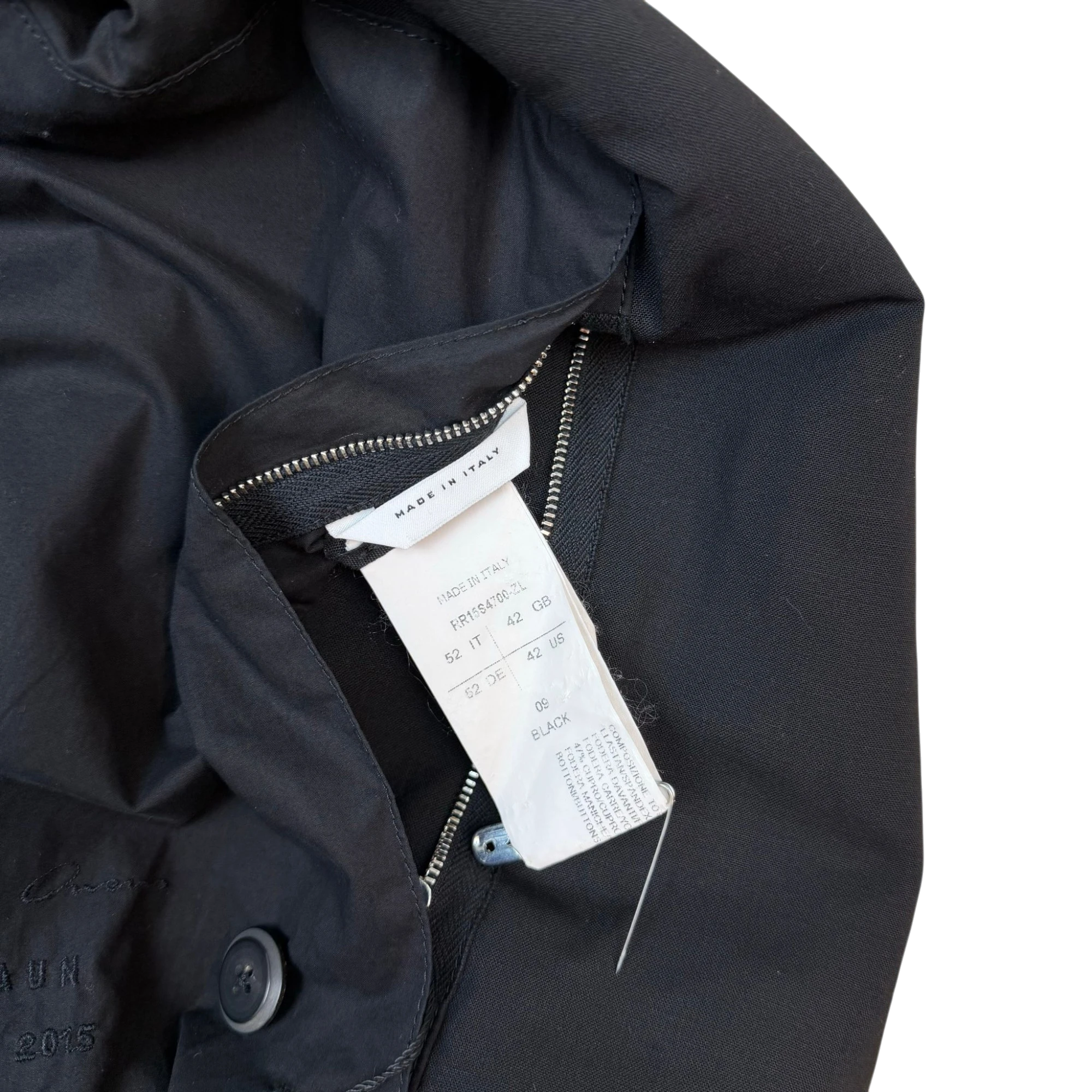 Rick Owens SS15 Faun Double Breasted Blazer Jacket Black (Size 52/XL)