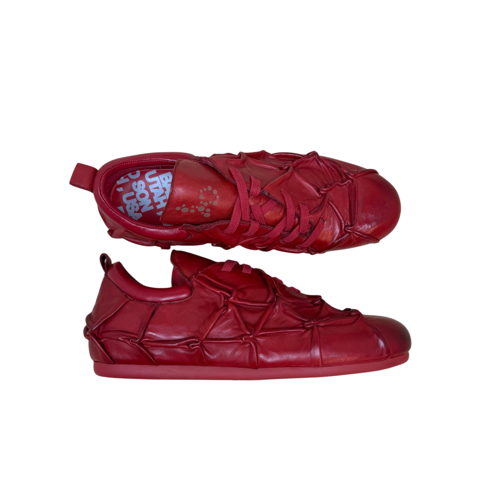 Bad Son Blood Cell Pinch Low Leather Sneakers Red (Size EU45)