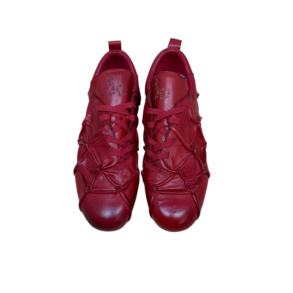 Bad Son Blood Cell Pinch Low Leather Sneakers Red (Size EU45)