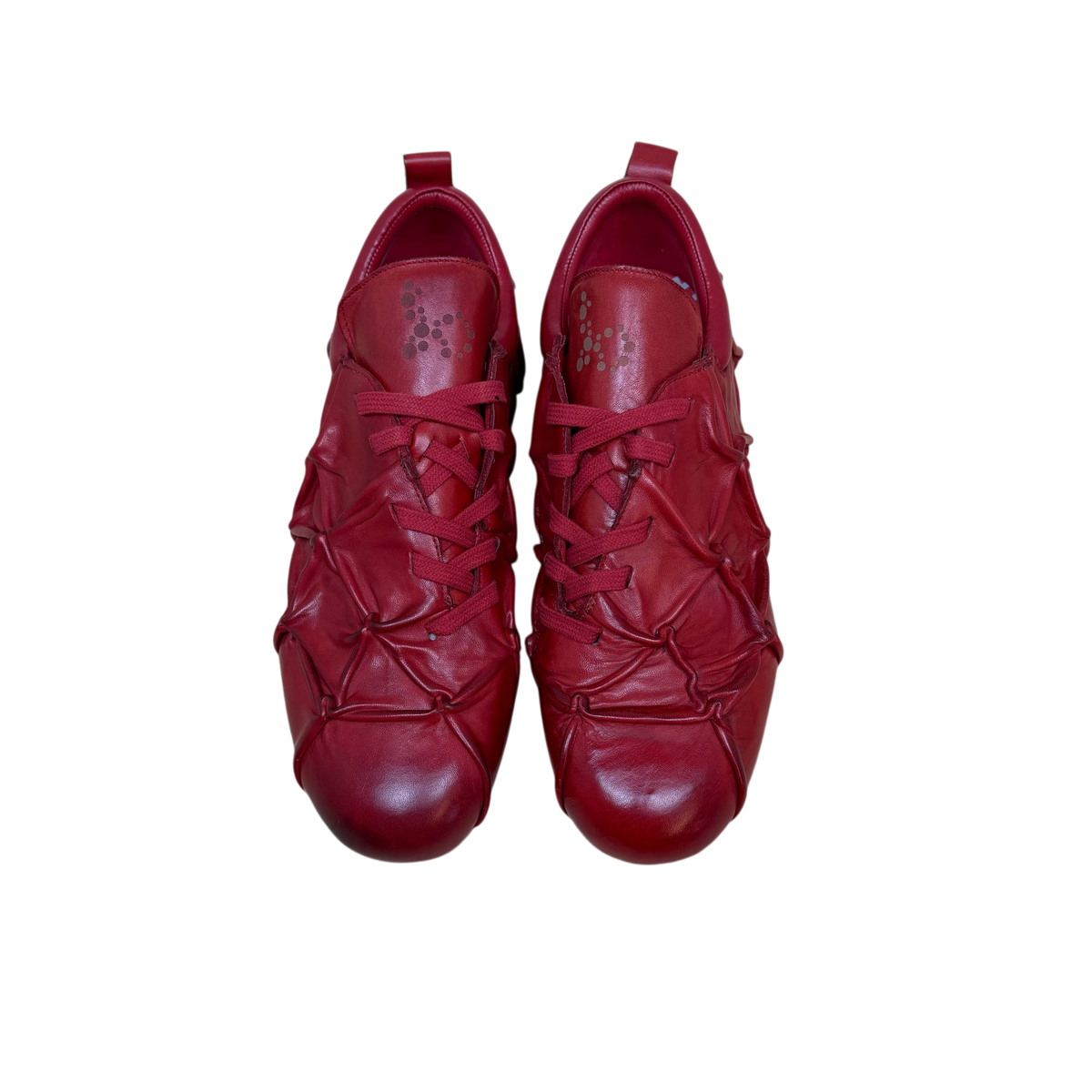 Bad Son Blood Cell Pinch Low Leather Sneakers Red (Size EU45)
