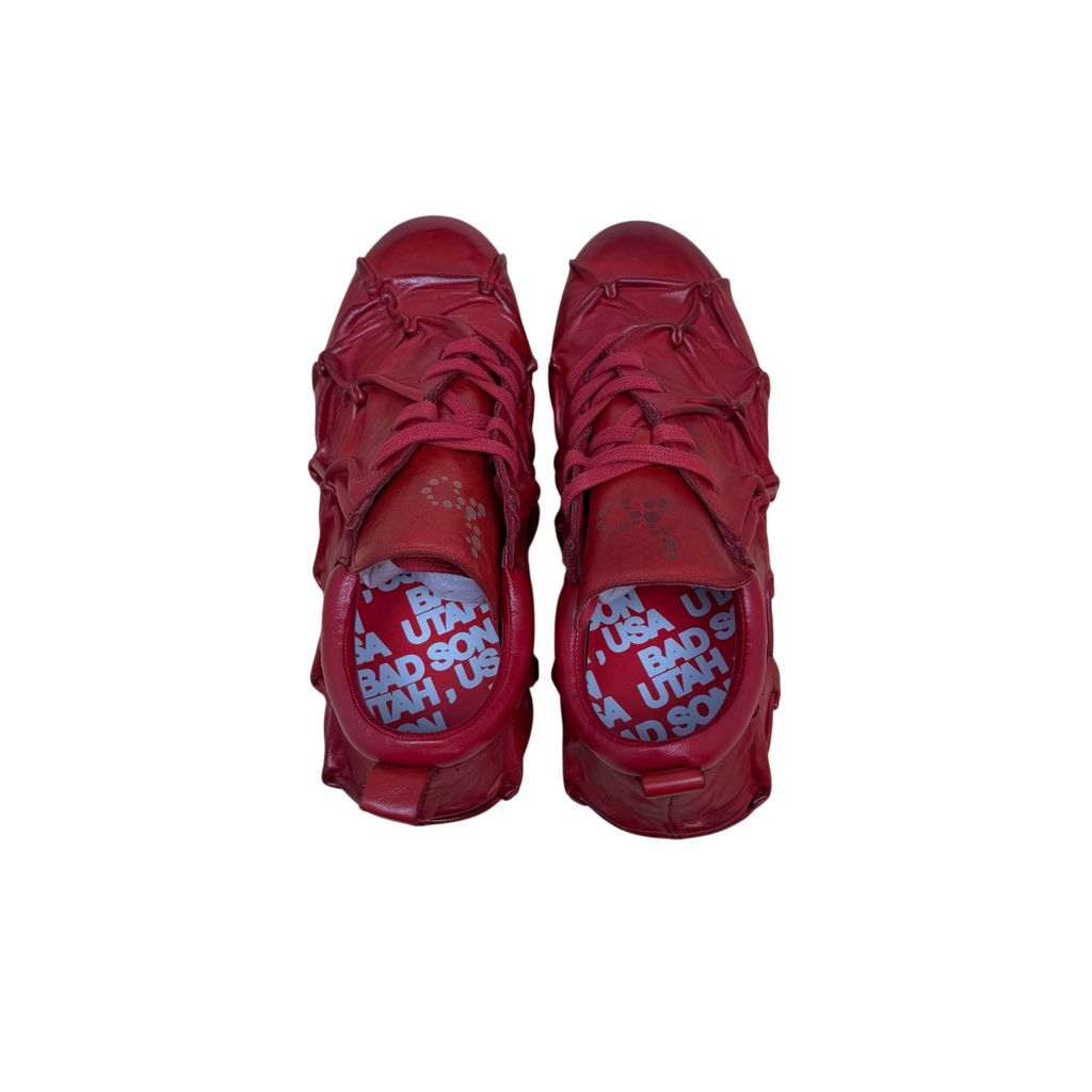 Bad Son Blood Cell Pinch Low Leather Sneakers Red (Size EU45)