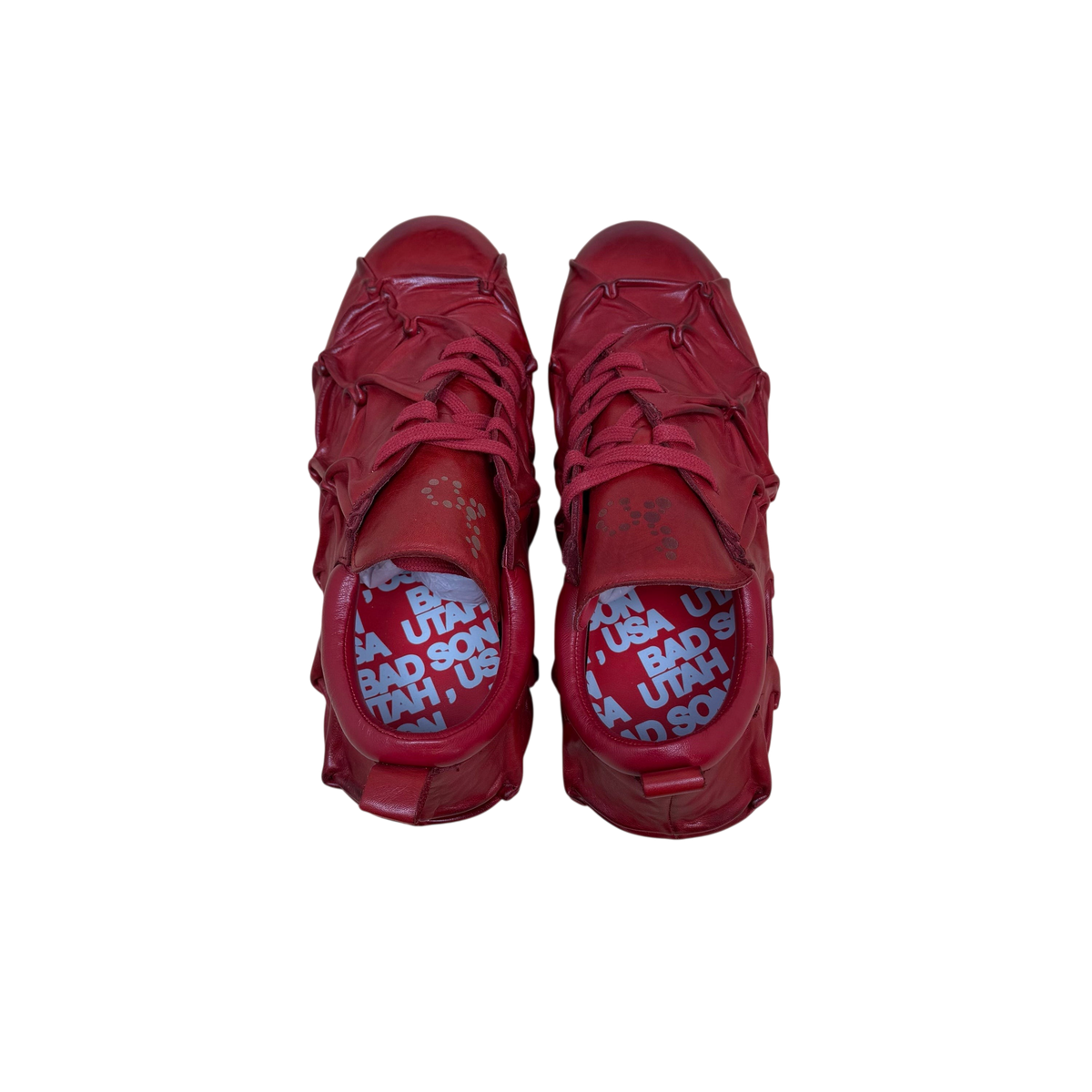 Bad Son Blood Cell Pinch Low Leather Sneakers Red (Size EU45)