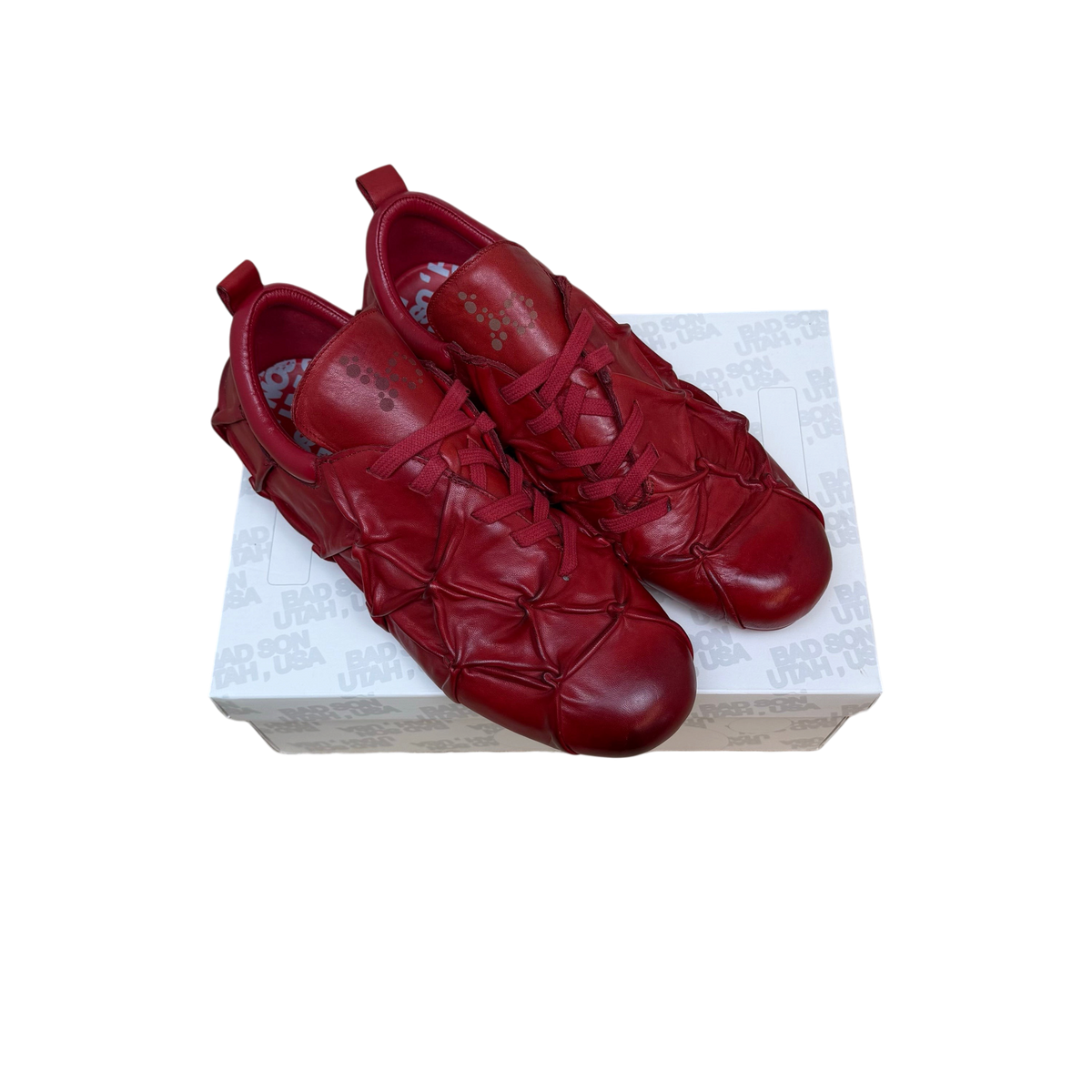Bad Son Blood Cell Pinch Low Leather Sneakers Red (Size EU45)