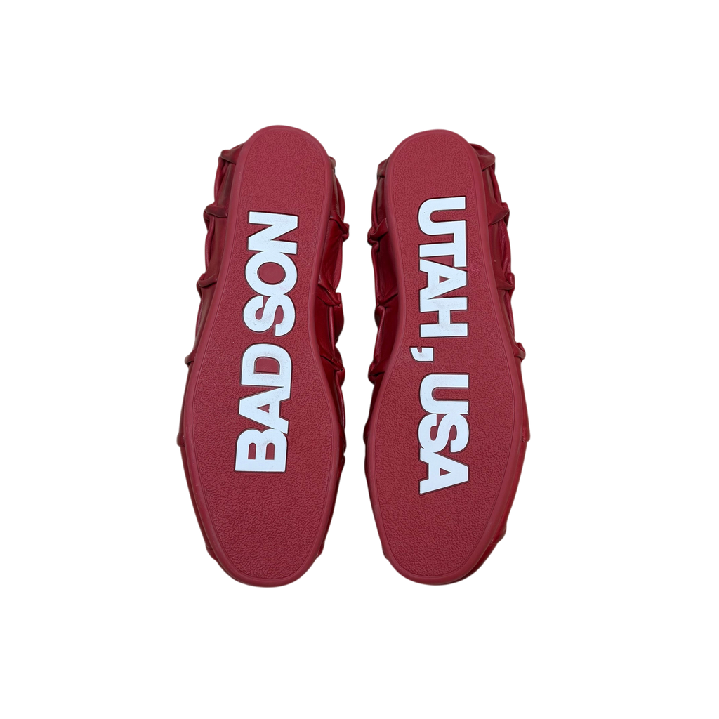 Bad Son Blood Cell Pinch Low Leather Sneakers Red (Size EU45)