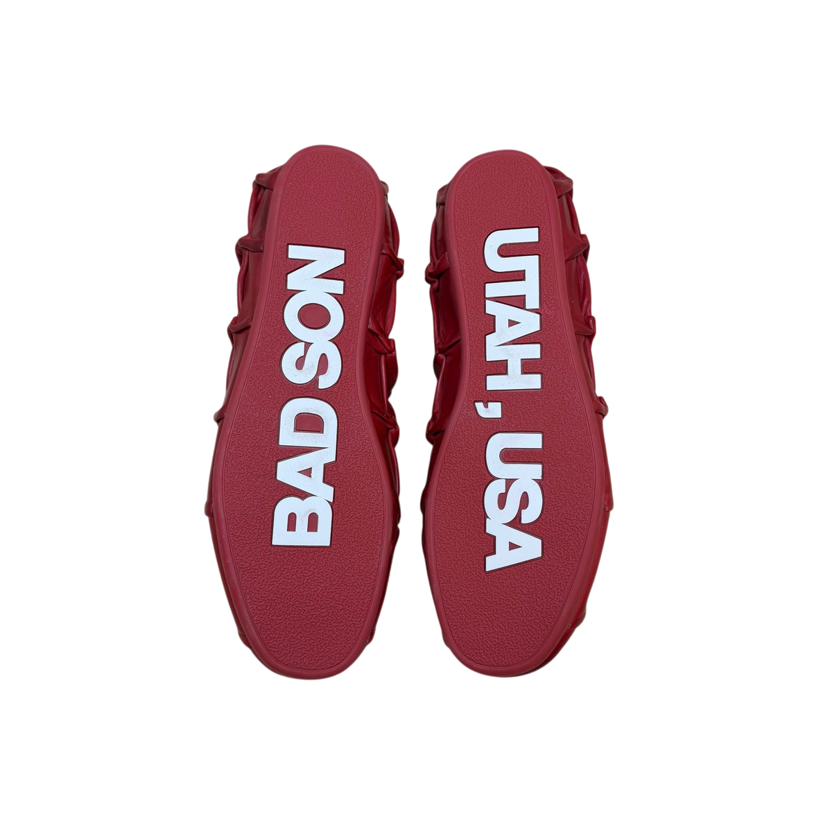 Bad Son Blood Cell Pinch Low Leather Sneakers Red (Size EU45)