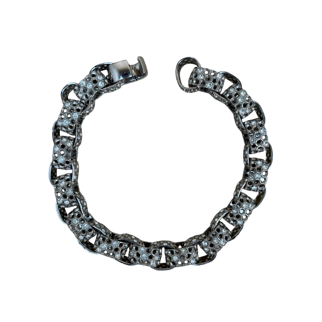 Balenciaga 2021 Afterworld Choker Necklace Silver/Crystal
