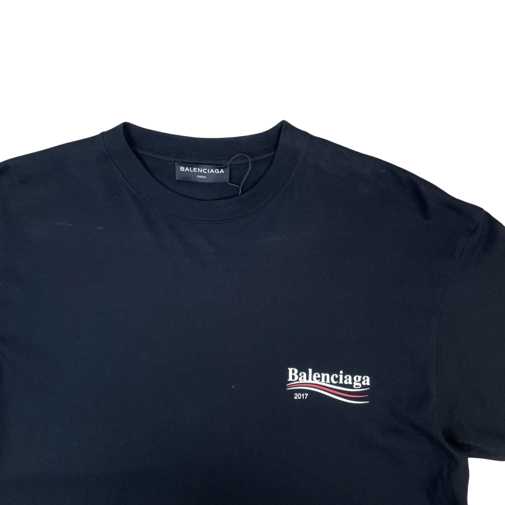 Balenciaga Political Campaign Logo T-Shirt Black (Size XL)
