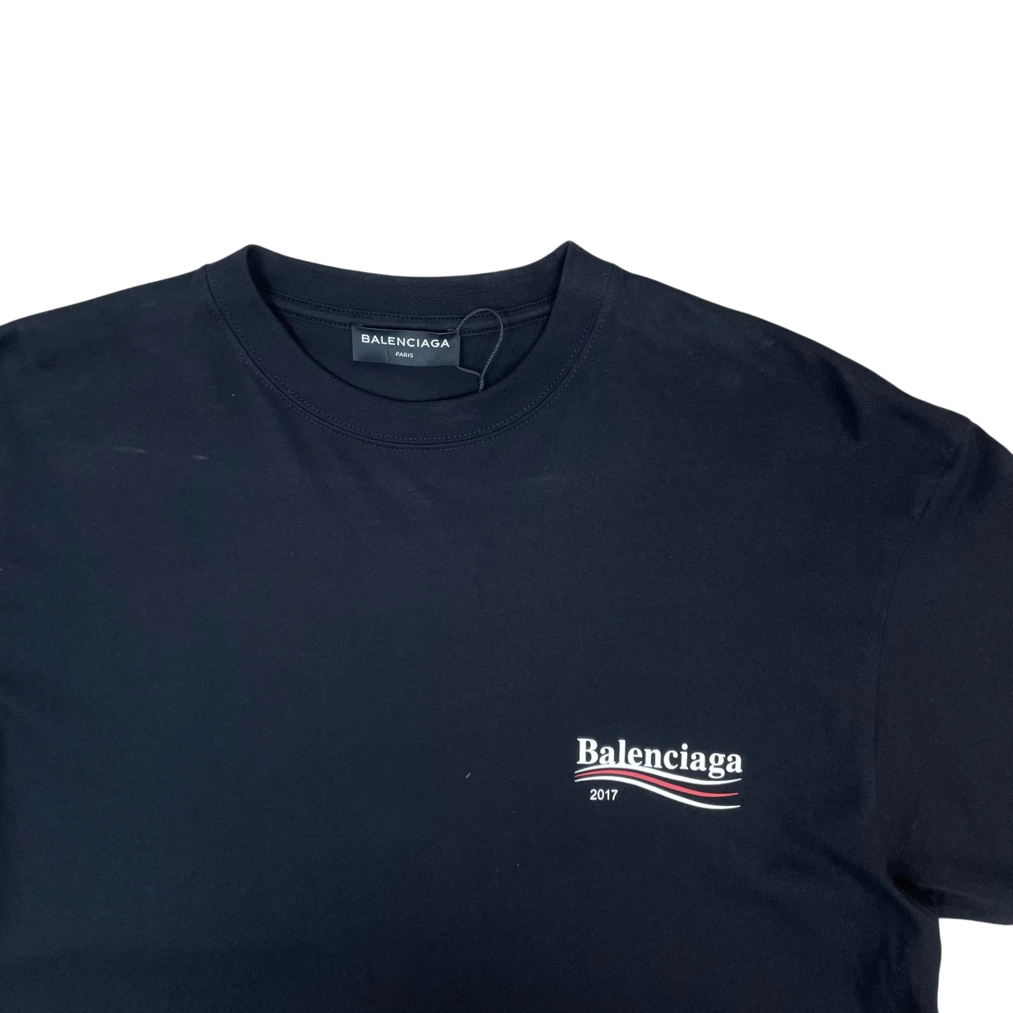 Balenciaga Political Campaign Logo T-Shirt Black (Size XL)