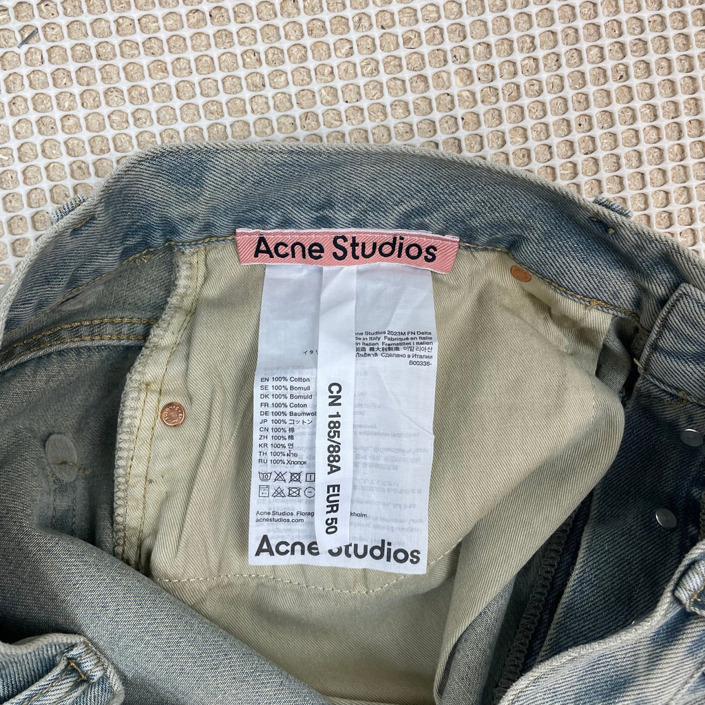 Acne Studios 2023M FN Delta Jeans Light Blue (Size 50)