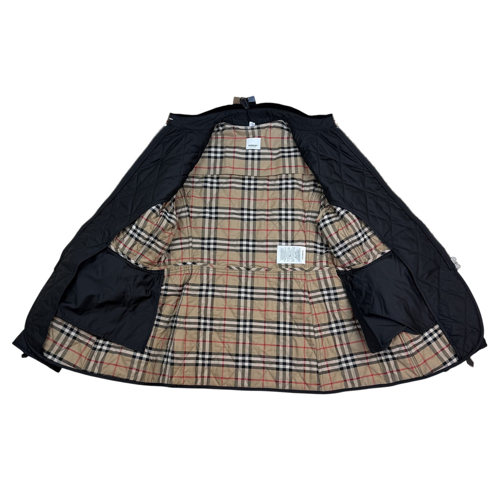 Burberry TB Logo Quilted Ongar Jacket Black (Size XL Womens)