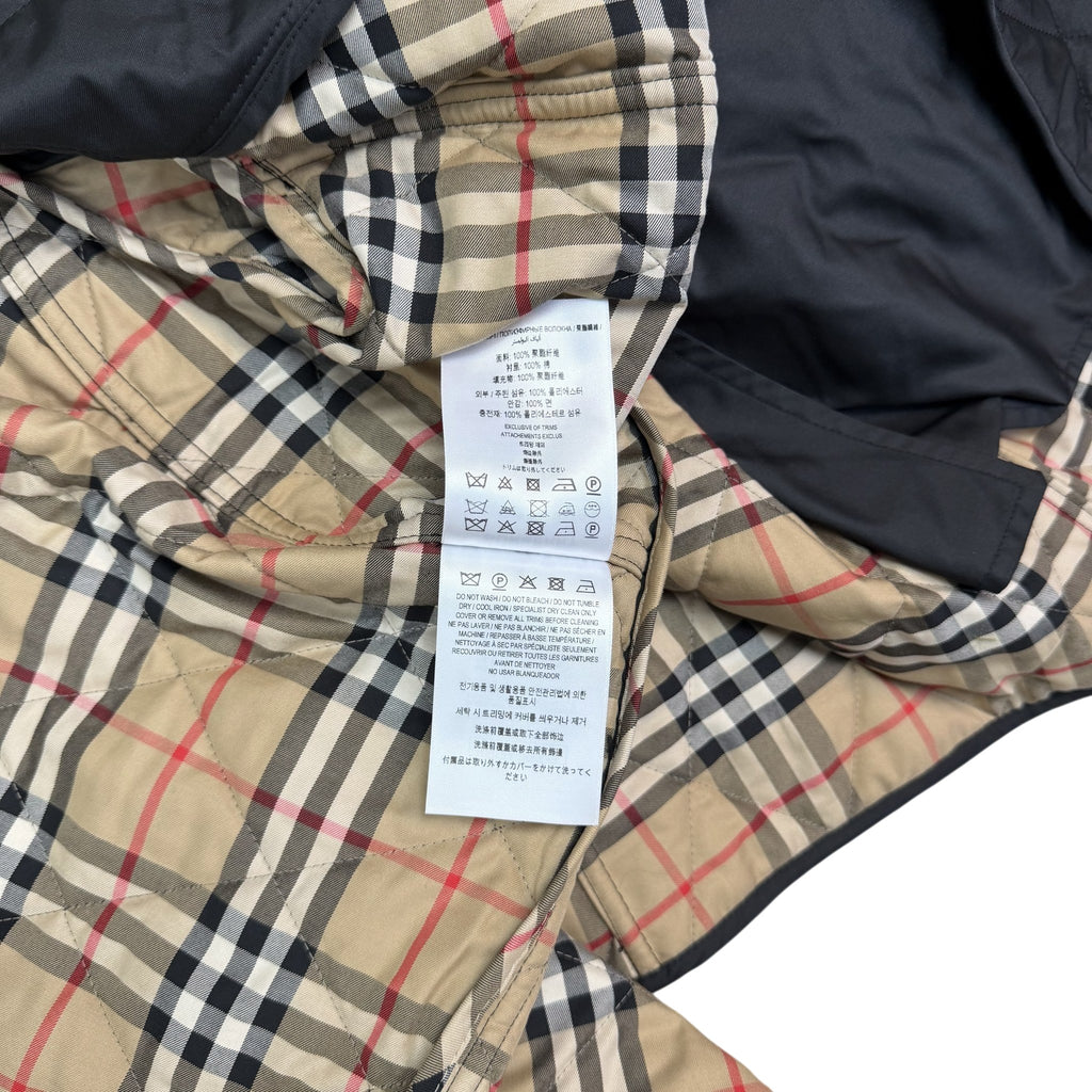 Burberry TB Logo Quilted Ongar Jacket Black (Size XL Womens)