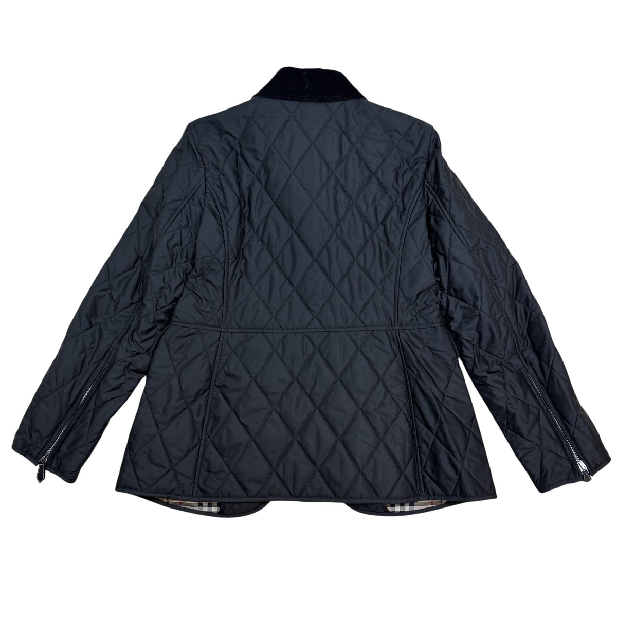 Burberry TB Logo Quilted Ongar Jacket Black (Size XL Womens)