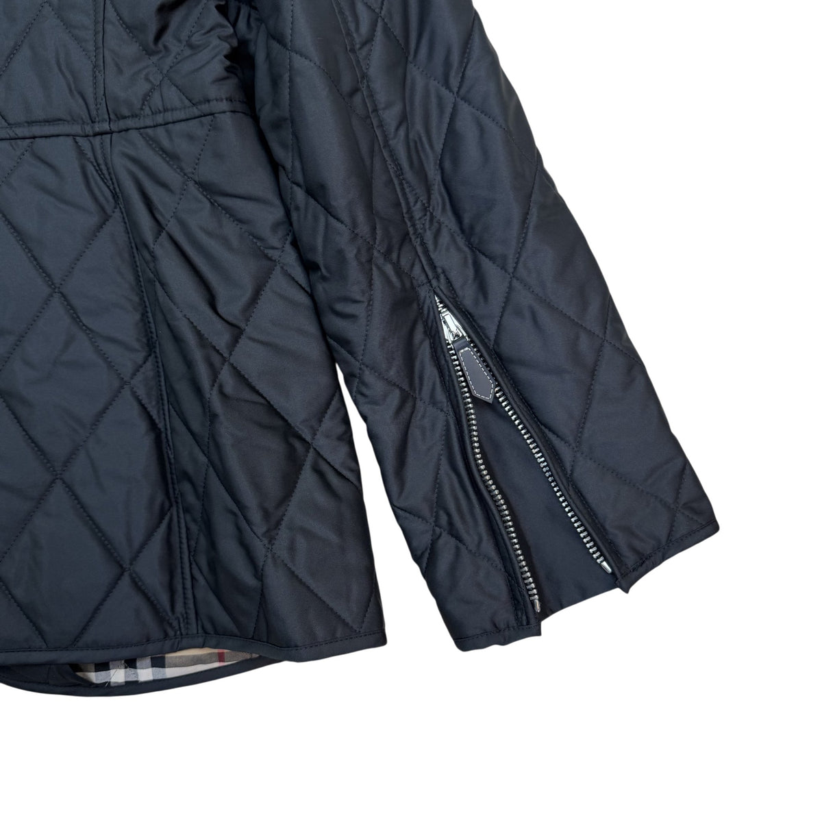 Burberry TB Logo Quilted Ongar Jacket Black (Size XL Womens)