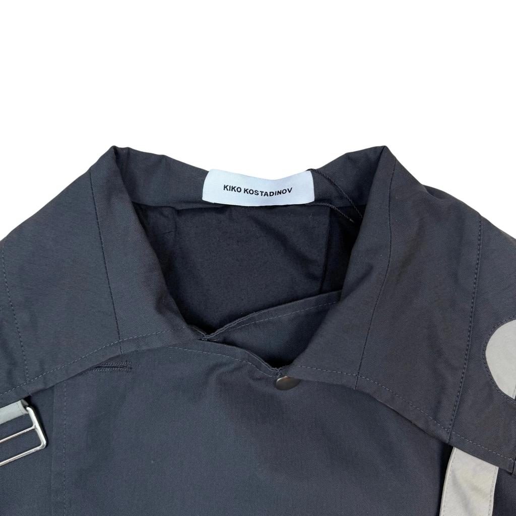 Kiko Kostadinov AW21 Maiden Peacoat Jacket Grey (Fits M-L)