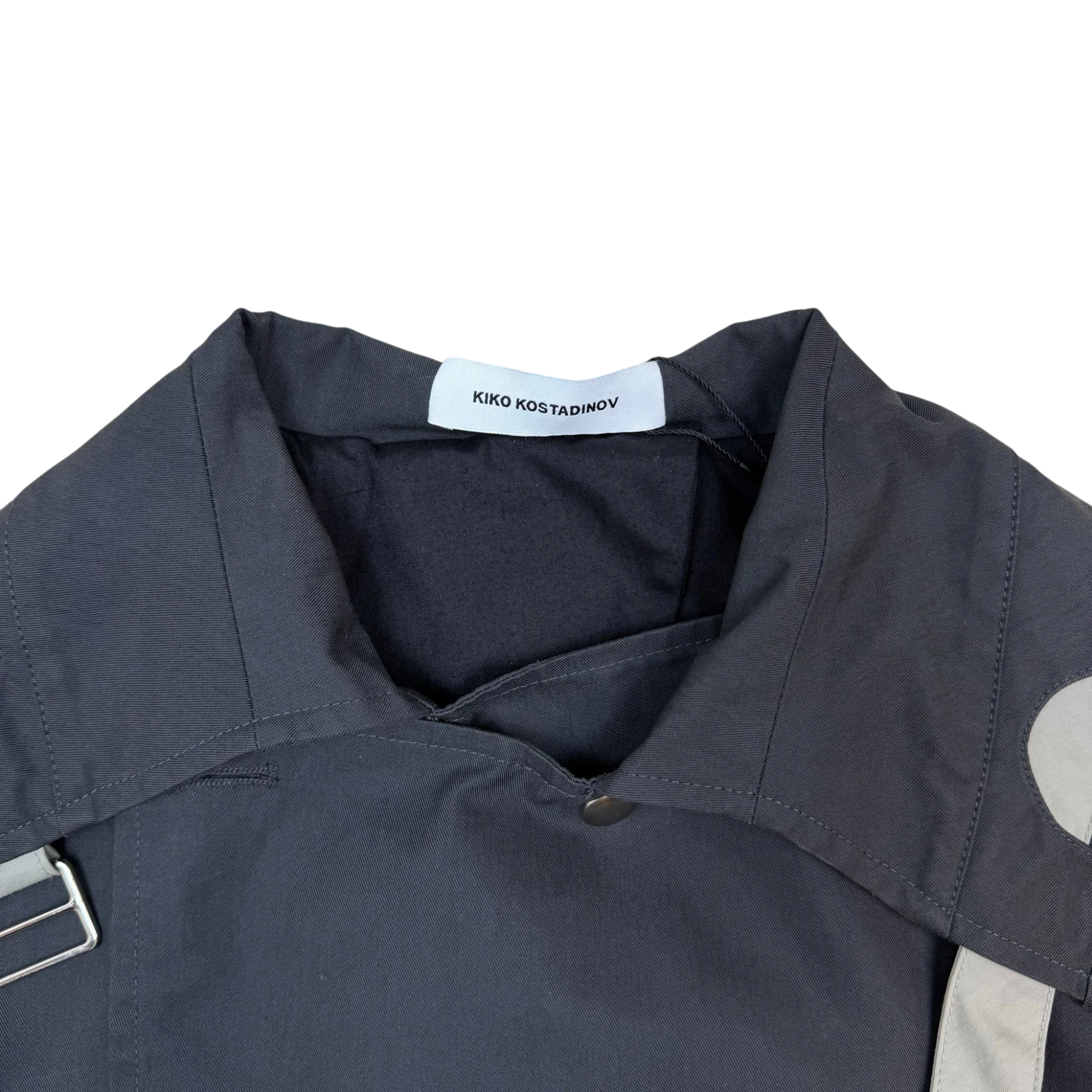 Kiko Kostadinov AW21 Maiden Peacoat Jacket Grey (Fits M-L)