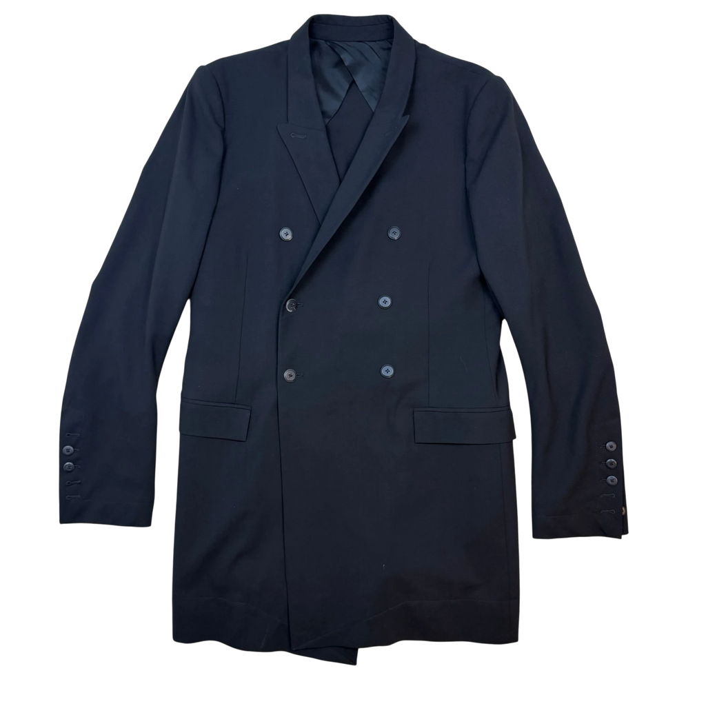 Rick Owens SS15 Faun Double Breasted Blazer Jacket Black (Size 52/XL)