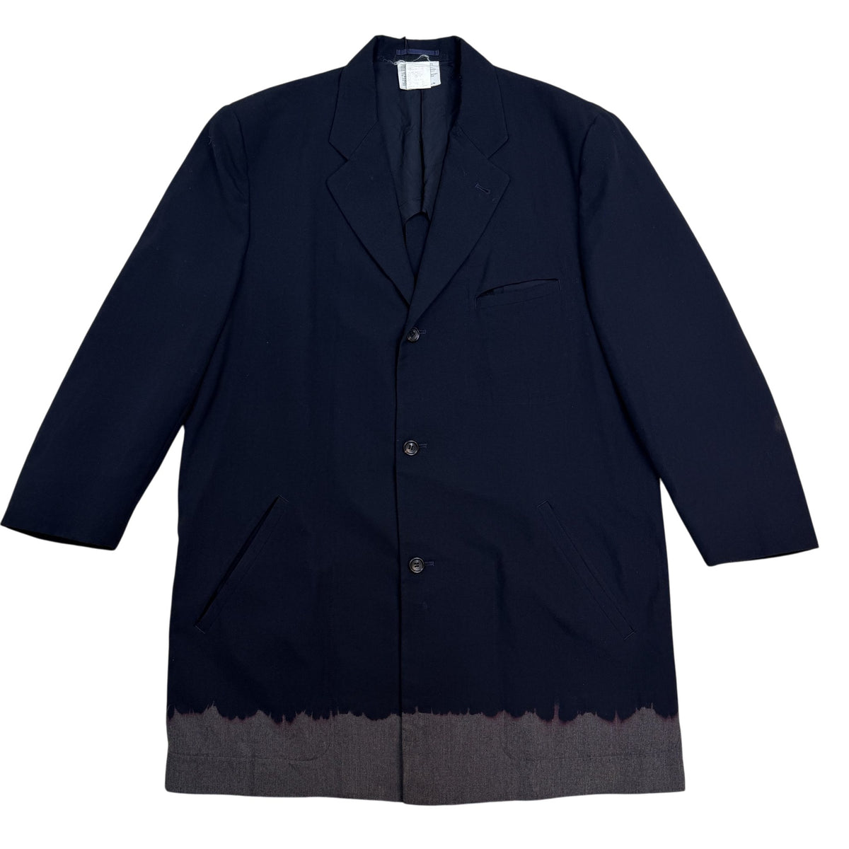 Comme des Garçons Homme Plus 1993 Dip Dyed Coat Black (Size M)