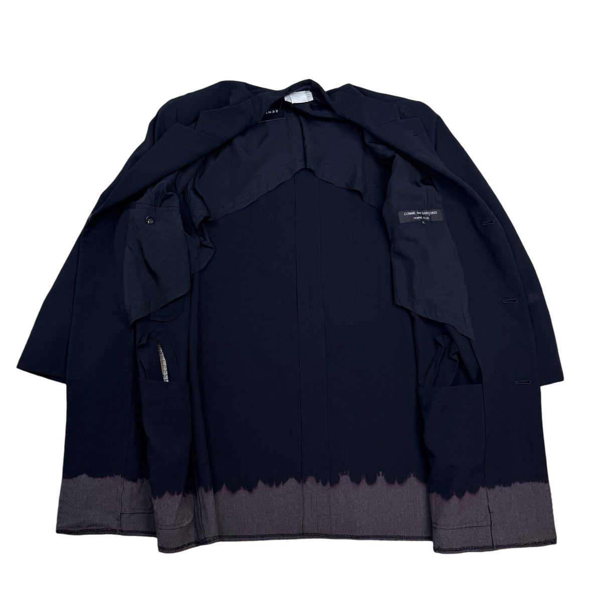 Comme des Garçons Homme Plus 1993 Dip Dyed Coat Black (Size M)