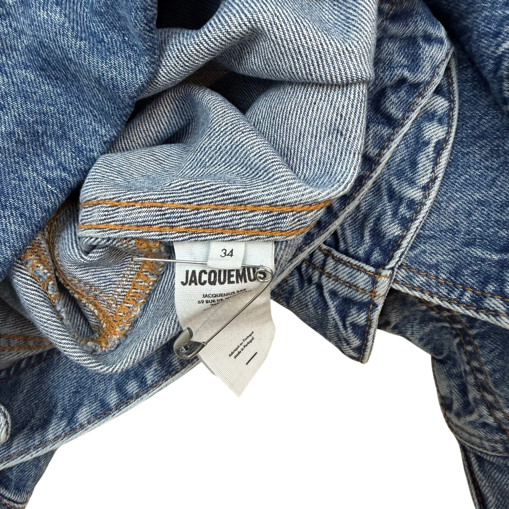 Jacquemus La Chemise De Nîmes Linon Denim Jacket Blue (Size 34)