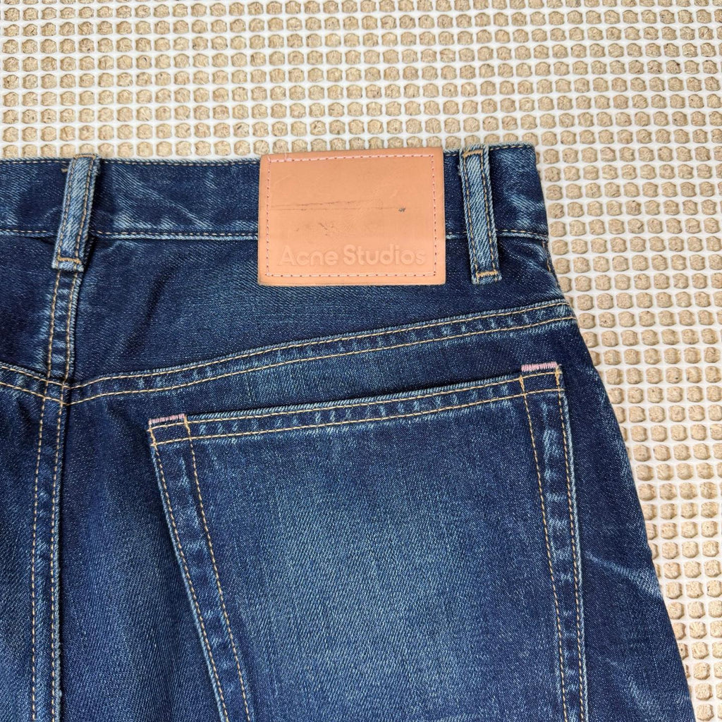Acne Studios Whiskered Blue Denim Jeans (Size 30)