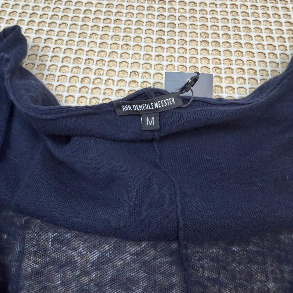 Ann Demeulemeester Double Breasted Cardigan Navy (Size M)