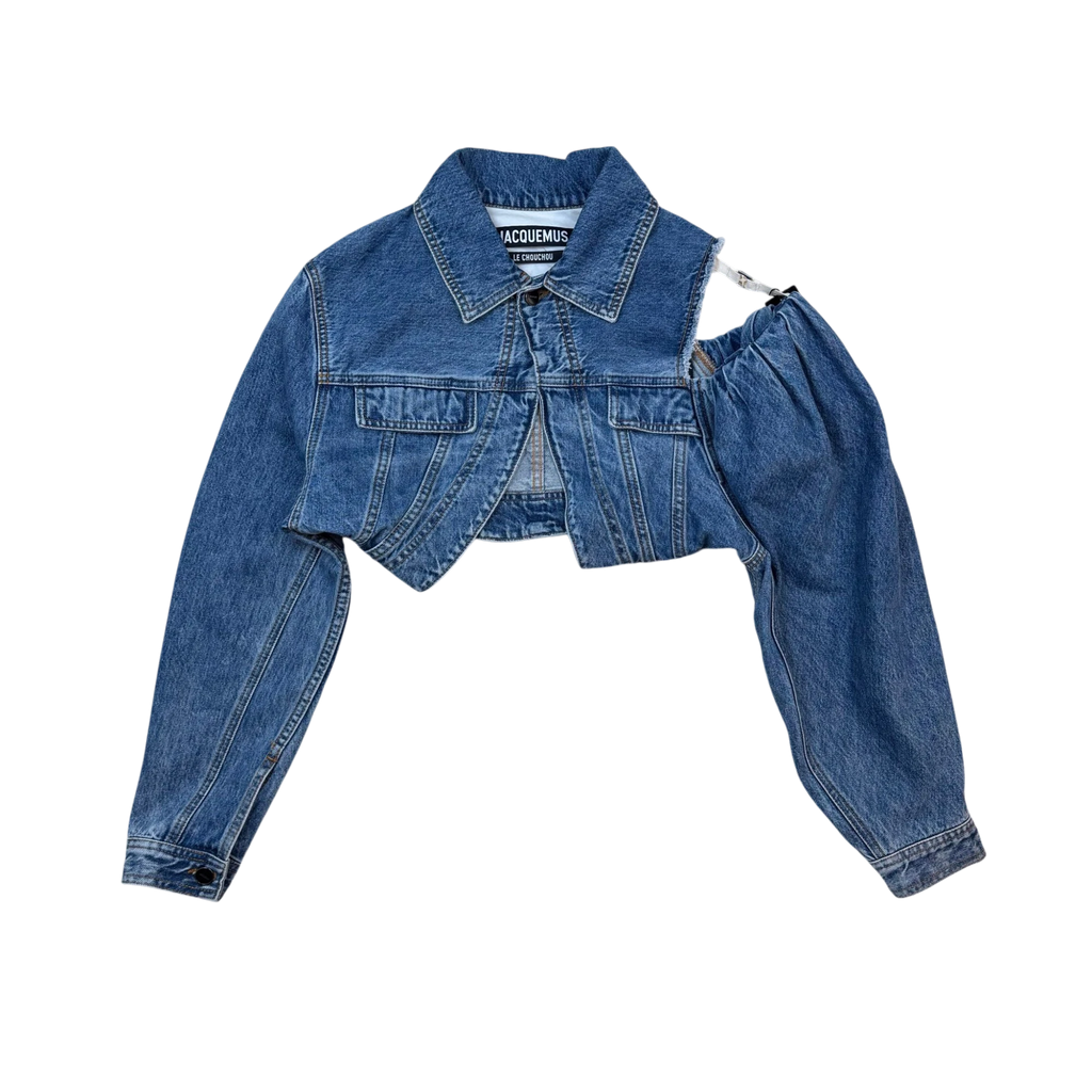 Jacquemus La Chemise De Nîmes Linon Denim Jacket Blue (Size 34)