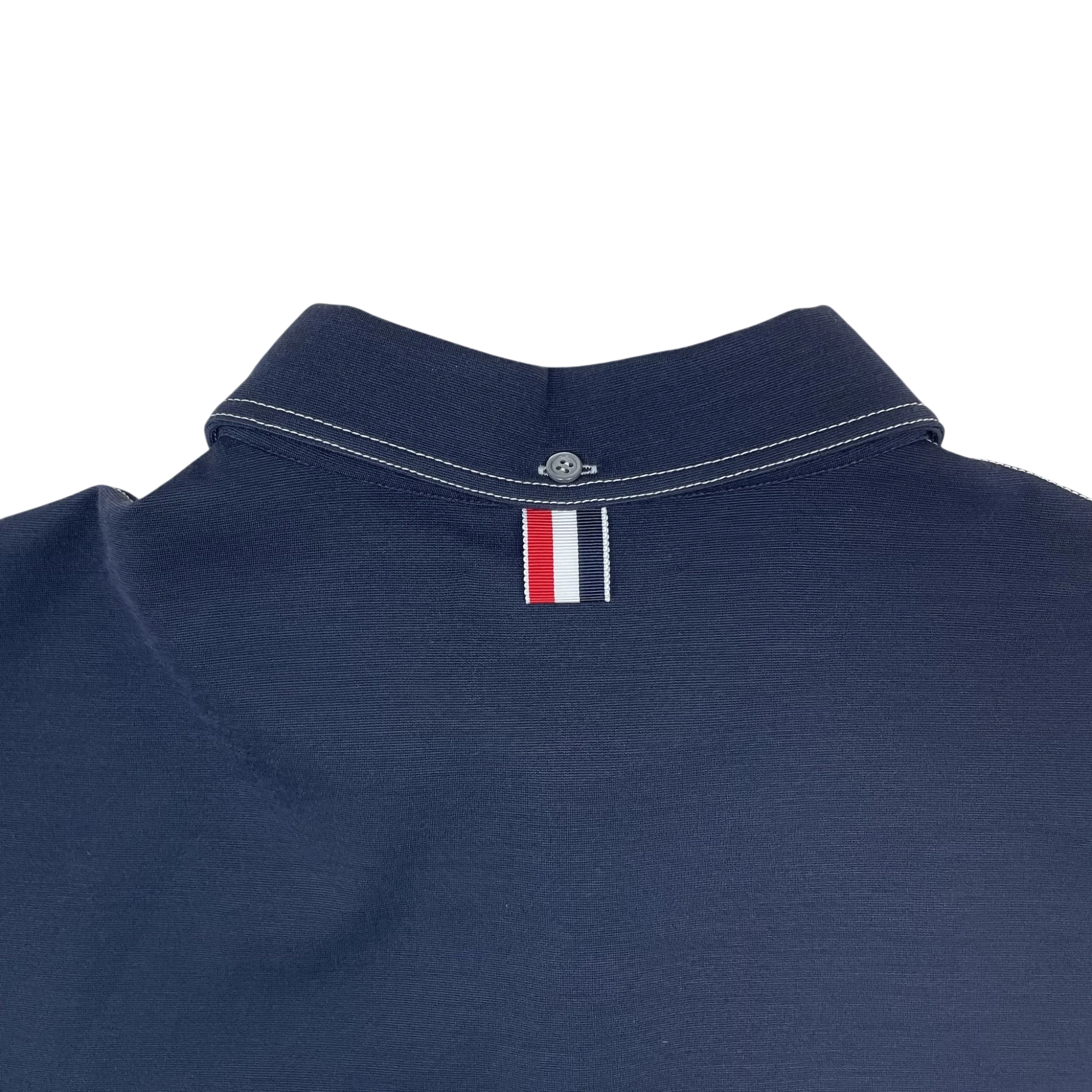 Thom Browne Classic Pique 4-Bar Polo Shirt Navy (Size 4/XL)